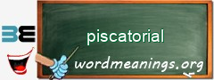 WordMeaning blackboard for piscatorial
